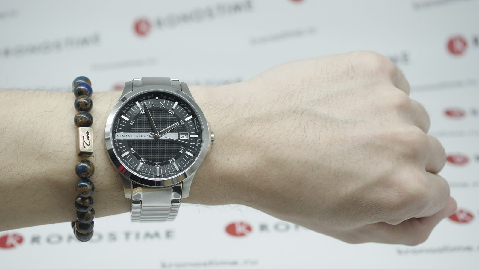 Armani Exchange Armani Exchange Hampton AX2103  - задняя крышка металл сталь корпуса, италия часы